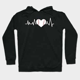 Heartbeat Pulse - Baseball Hoodie